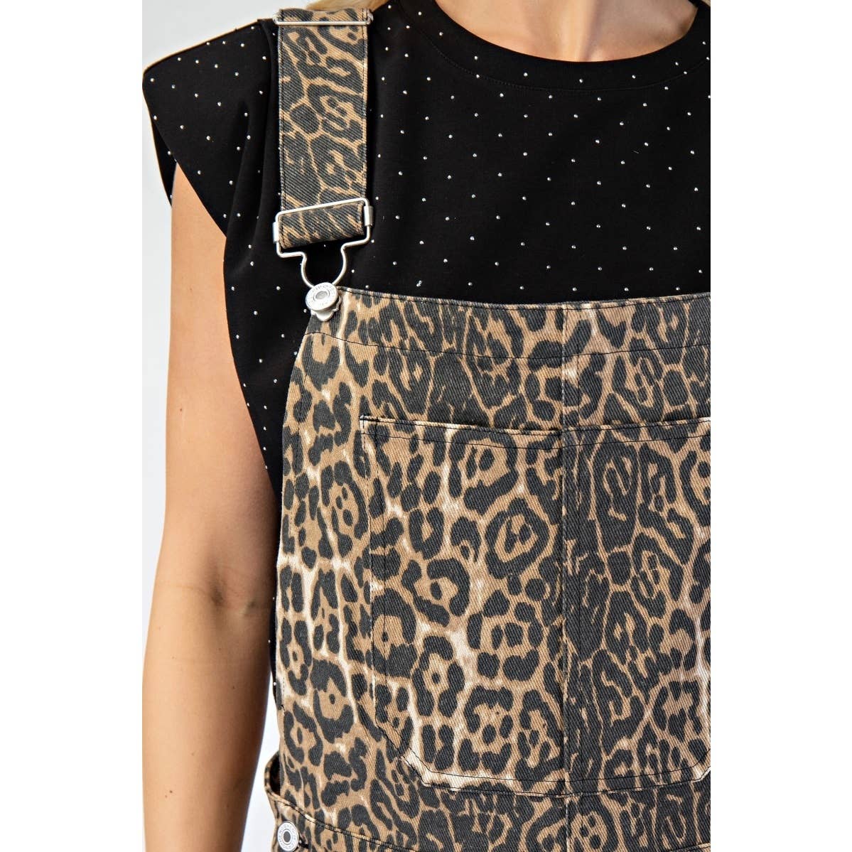 Leopard Print Overalls