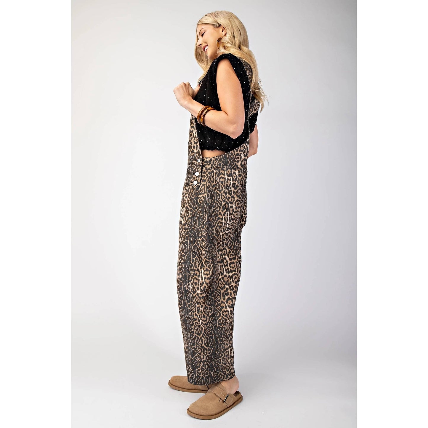 Leopard Print Overalls