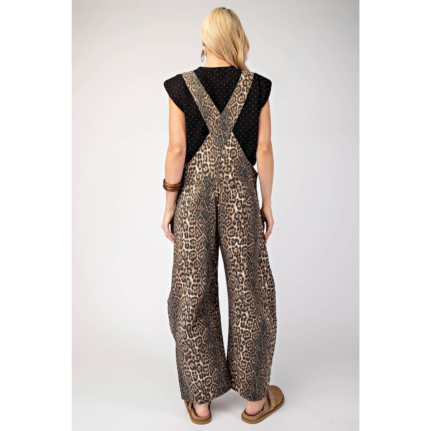 Leopard Print Overalls