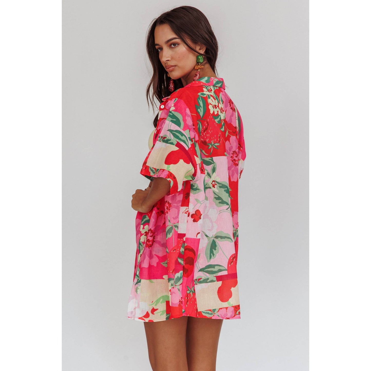 Two Piece Floral Print Set
