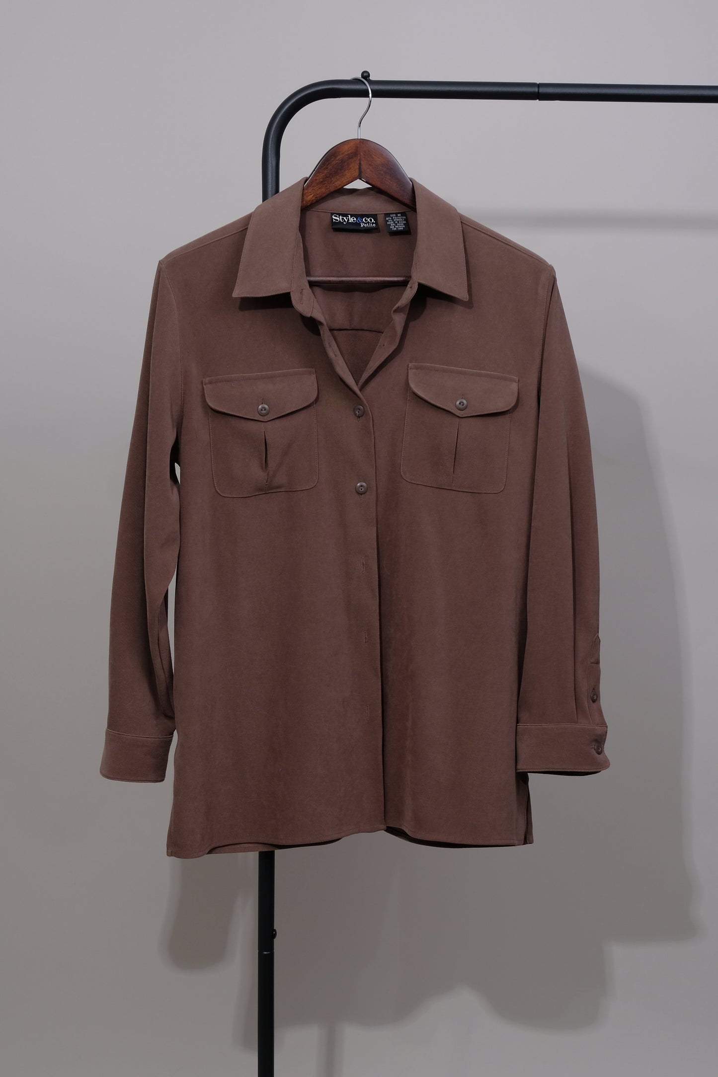 Style & Co. Button Up Light Weight Jacket
