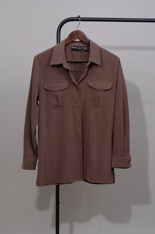 Style & Co. Button Up Light Weight Jacket