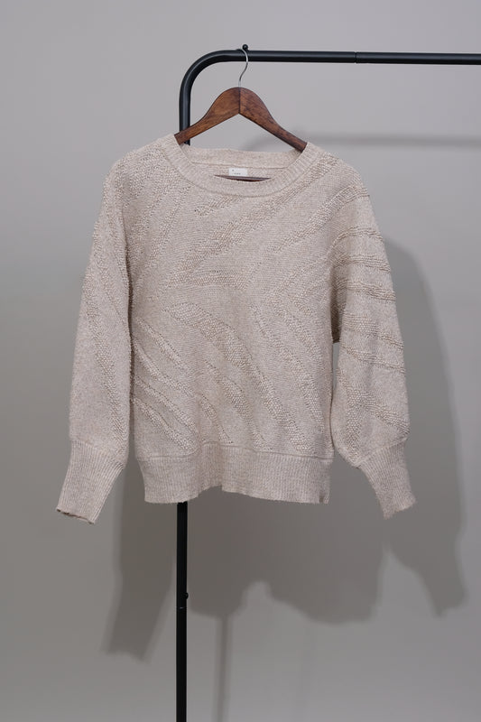A New Day Cream Textured Sweater