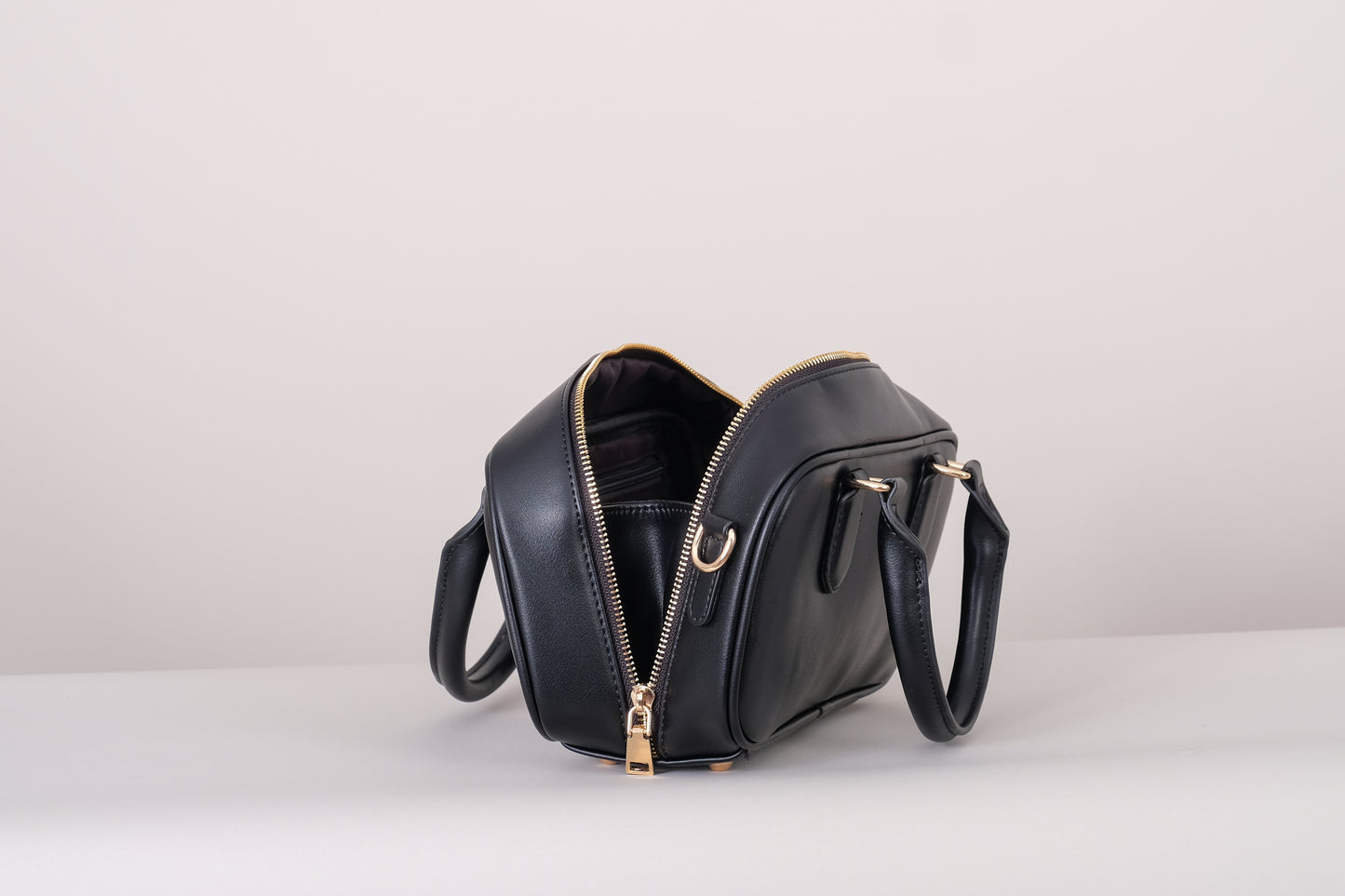 Eden Black Recycled Vegan Top Handle Bag
