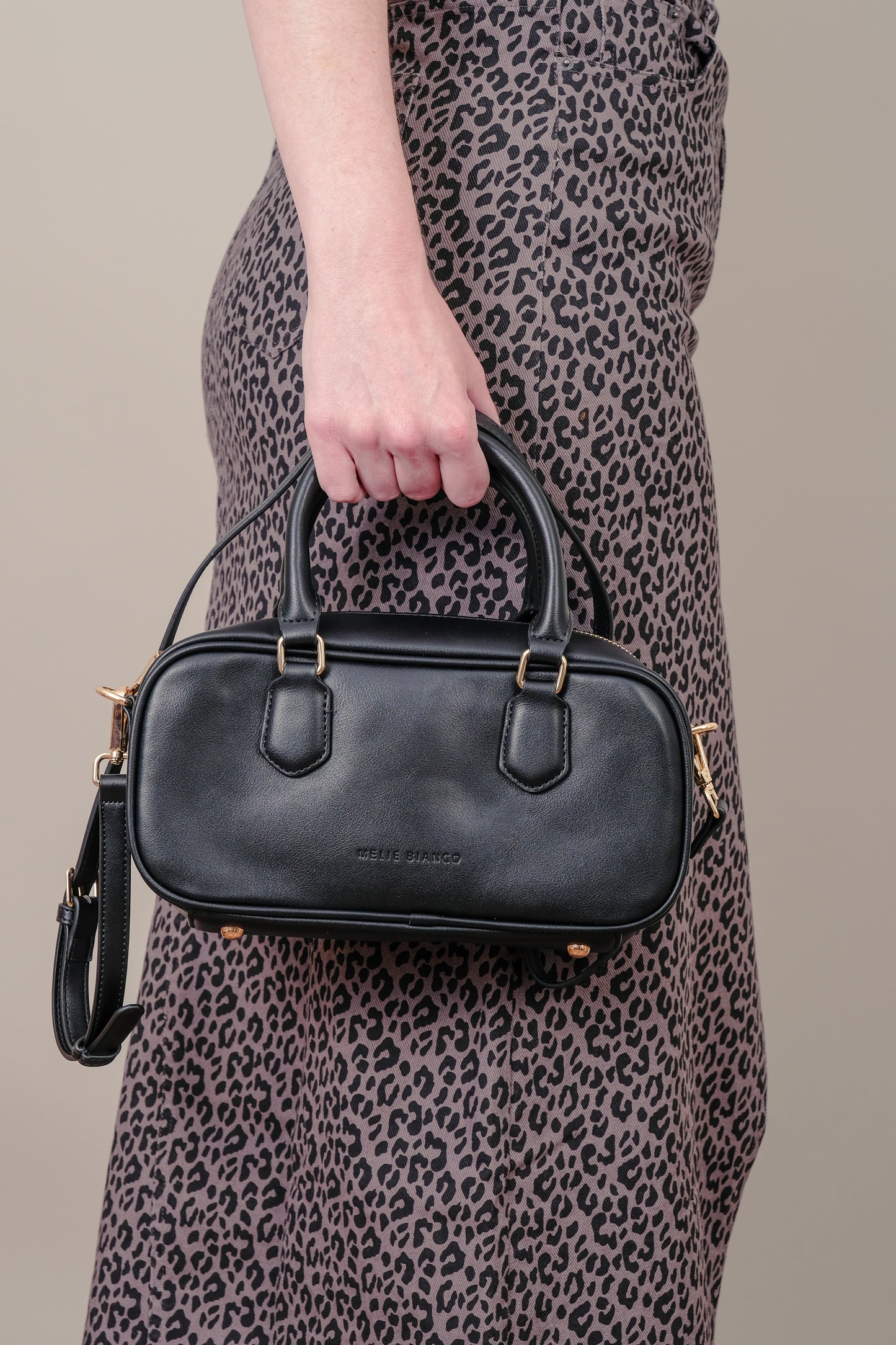 Eden Black Recycled Vegan Top Handle Bag