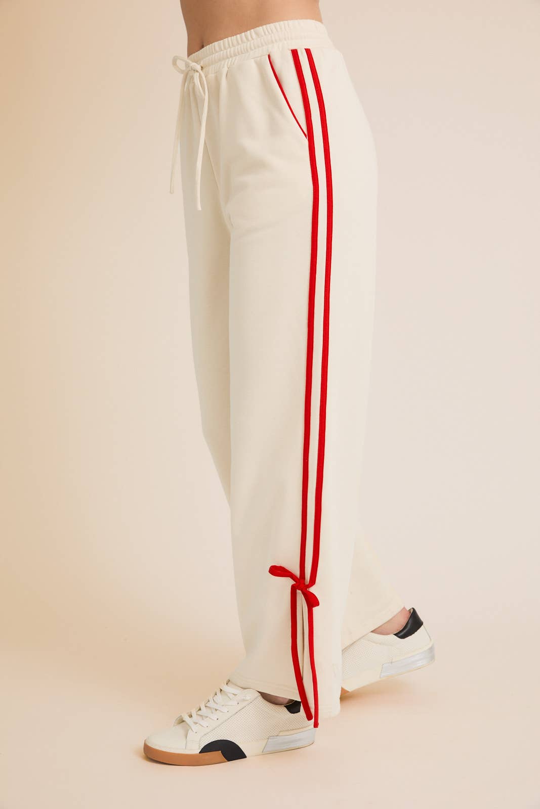 Waist Draw String Piping Detail Sweatpants